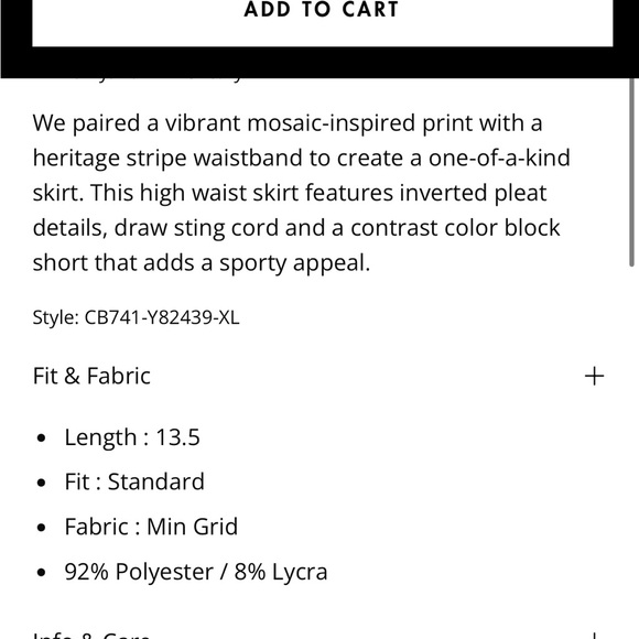 Lucky in love high waisted isla skort- medium - Picture 5 of 8